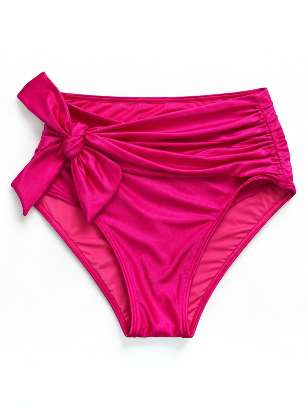 NWT PatBO Side Tie High Waist Bikini Bottom Pink Size Small $148